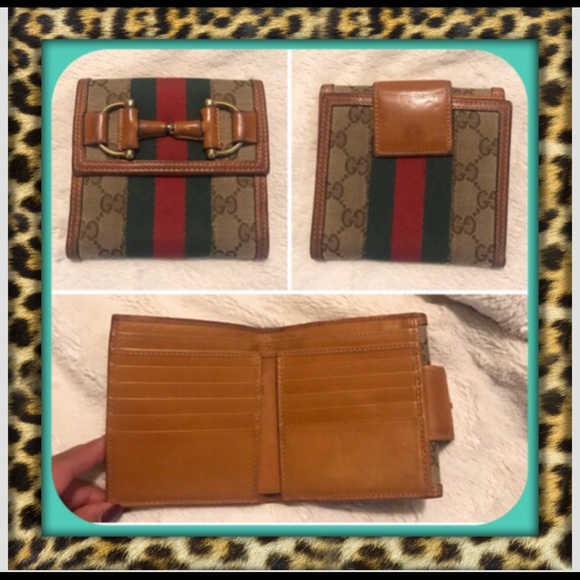 Gucci Handbags - AUTHENTIC Gucci Monogram French Horsebit Wallet